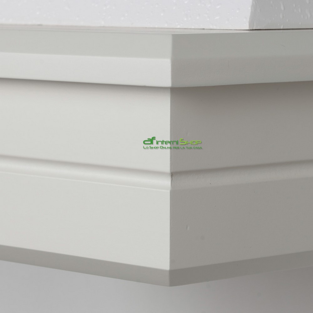 Rustic kitchen hood STOCK 80 white lacquered - 52C motor